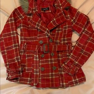 Red flannel coat